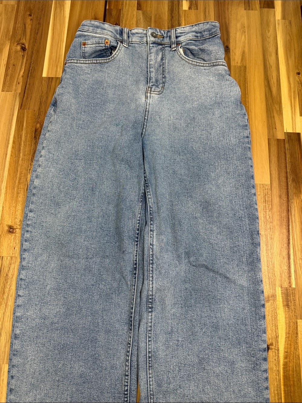 Motel Rocks High Rise Wide Leg Jeans - Picture 4 of 8